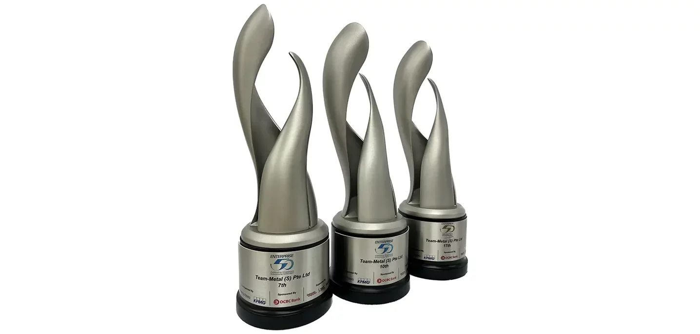 Team-Metal is among the top ten winners of Singapore’s Enterprise 50 Awards 2021