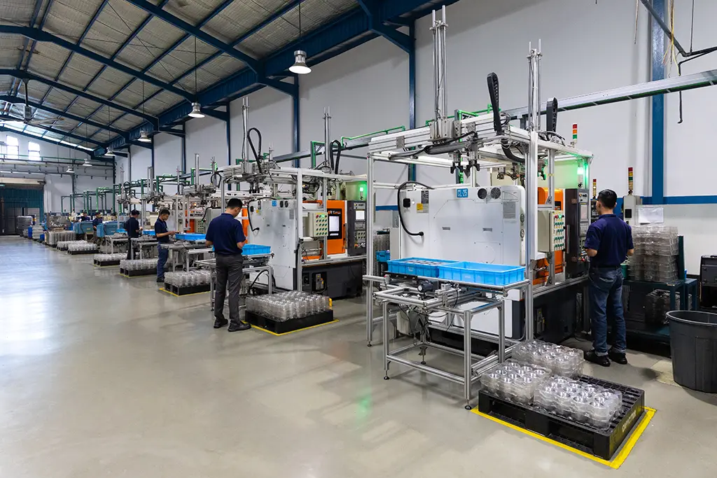 one segment of production line in team-metal